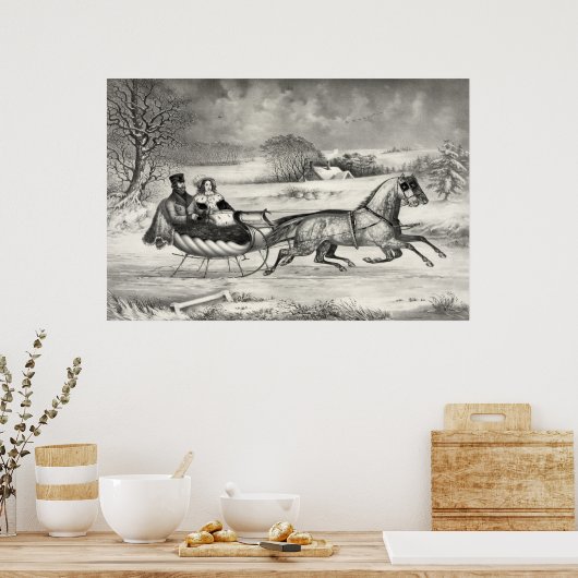 "Sleigh Ride" poster/print ポスター (キッチン)