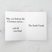 Sleigh rides and snowfall- Christmas Card カード (内部)