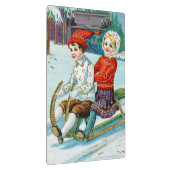 Sleigh riding at Christmas time クリップボード (右)