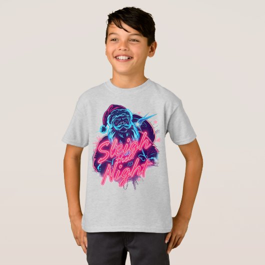 Sleigh the Night Shirt Electric Holiday Spirit  Tシャツ (正面フル)