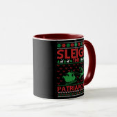 Sleigh The Patriarchy Feminist Christmas マグカップ (正面右)