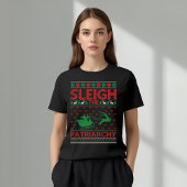 Sleigh The Patriarchy Feminist Christmas Tシャツ