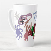  Sleigh winter  カフェラテマグ (左アングル)