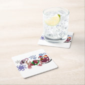  Sleigh winter  スクエアペーパーコースター (インサイチュ)