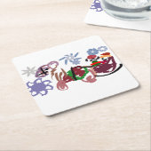  Sleigh winter  スクエアペーパーコースター (アングル)