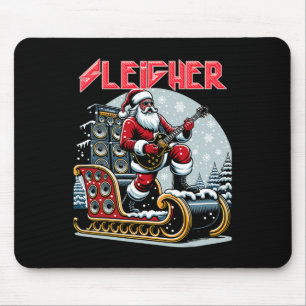 Sleigher ヘイルサンタ ヘヴィメタル クリスマス ロック Xmas マウスパッド