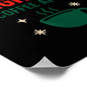 Sleighin' It One Coffee At A Time _ Funny Christma ポスター (角)