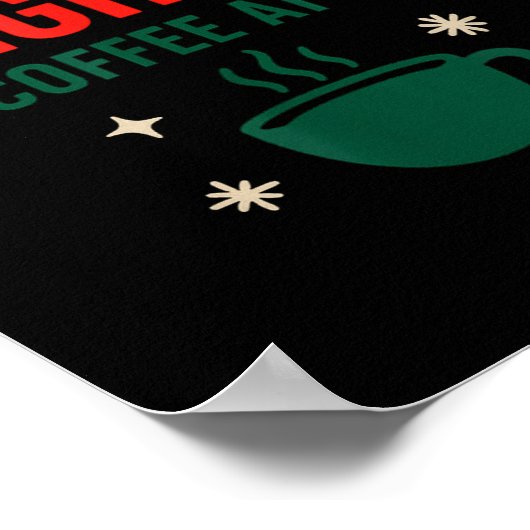 Sleighin' It One Coffee At A Time _ Funny Christma ポスター (角)