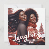 Sleighin' Sisters Festive Laughter シーズンカード (正面)