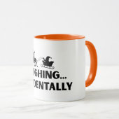 Sleighing Accidentally Funny Sarcastic Mug マグカップ (正面右)