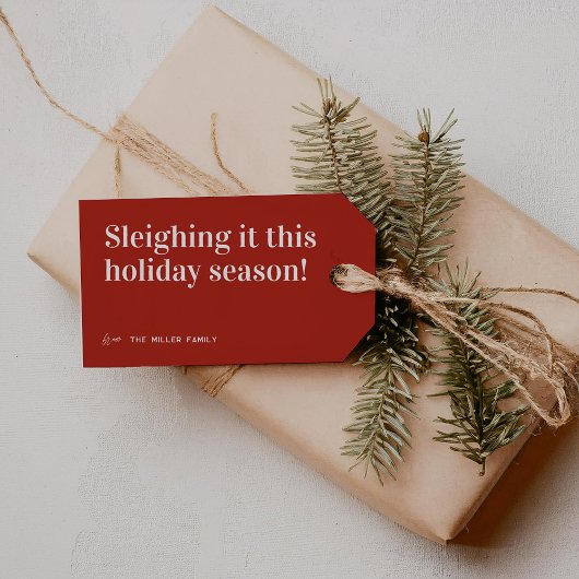 Sleighing It | かわいいクリスマス ギフトタグ