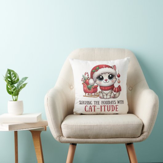 Sleighthing the holidays with Catutitude クッション (椅子)