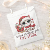 Sleighthing the holidays with Catutitude フェイバーバッグ (クリップ留めされた状態)