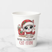 Sleighthing the holidays with Catutitude 紙コップ (裏面)