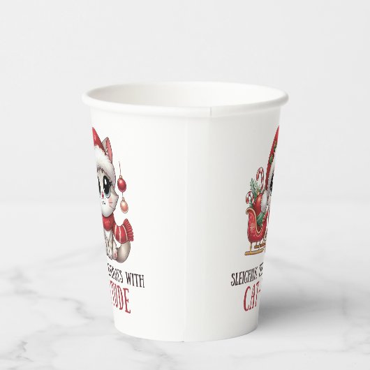 Sleighthing the holidays with Catutitude 紙コップ (右)