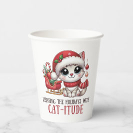 Sleighthing the holidays with Catutitude 紙コップ