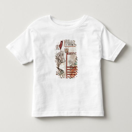SleipnirにまたがるHermod トドラーTシャツ (正面)