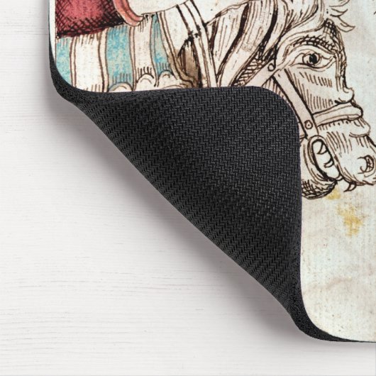 SleipnirにまたがるHermod マウスパッド (コーナー)