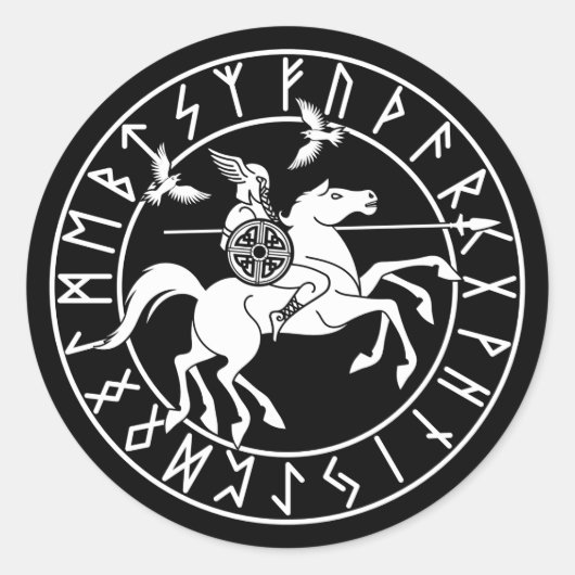 Sleipnir |  Norse mythology ラウンドシール (正面)