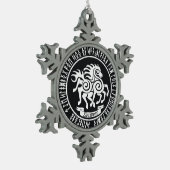 Sleipnir / Odin's Horse -ユール(キリスト降誕祭)オーナメント スノーフレークピューターオーナメント (左)