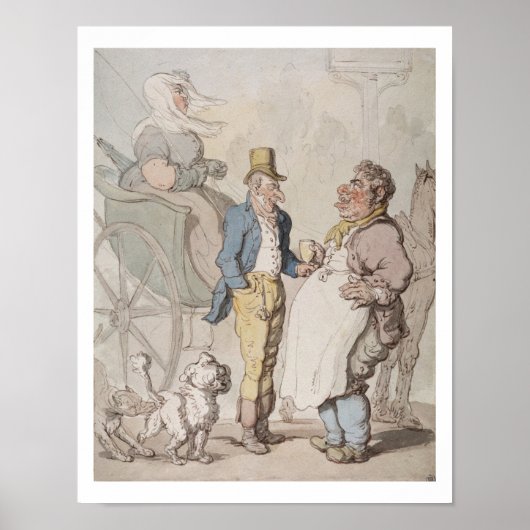 Slender Billy, Travellers taking refreshment (w/c ポスター (正面)