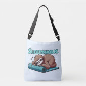 Sleppaholic - Sleeping Sloth On Yoga mat クロスボディバッグ (正面)