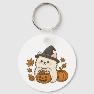 Sleutelhanger Halloween Pomeranian – Cute & Spooky キーホルダー