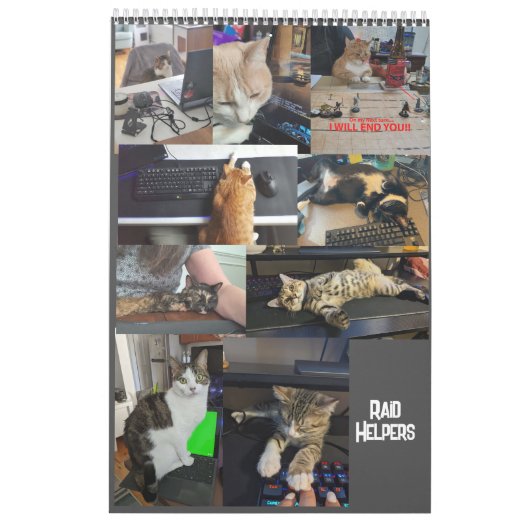 Sleuth' Floofsカレンダー18か月 カレンダー (裏面)