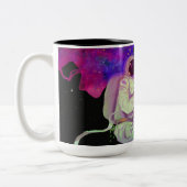 SLFコズミック泳ぐ人 – バラ – ツートーンマグカップ (左)