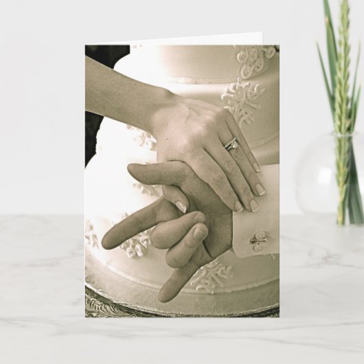 SLGの結婚式の招待状 カード (正面)