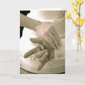 SLGの結婚式の招待状 カード (黄色い花)