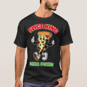 SLICE DE PIZZA CAMINANDO Tシャツ (正面)