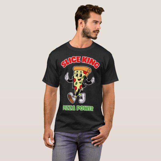 SLICE DE PIZZA CAMINANDO Tシャツ (正面フル)
