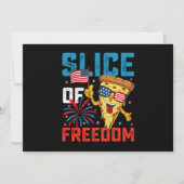 Slice Of Freedom 4th 7月ピザUSA国旗Sunglasse 招待状 (正面)