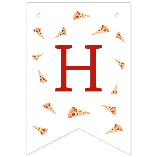 Slice Of Fun 1st Birthday  バンティングフラッグ (第2の旗)