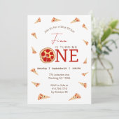 Slice Of Fun 1st Birthday Invitation 招待状 (スタンド正面)