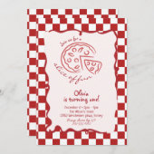 Slice of Fun Birthday Invitation 招待状 (正面/裏面)