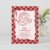 Slice of Fun  girl Birthday party 招待状 (スタンド正面)