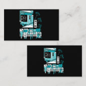 Slice Of Life Anime Train Metroかわいい日本 名刺 (正面/裏面)