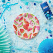 Slice of Summer Watermelon Paper Plates ペーパープレート (パーティー)