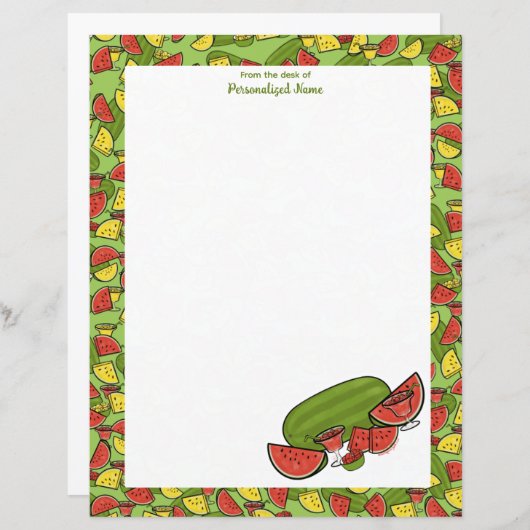 Slice of Sunshine Framed Red Unlines紙シート (正面/裏面)