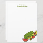 Slice of Sunshine Red & Yellow Unlines紙シート (正面/裏面)