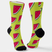 slice of watermelon and green ソックス (傾斜あり)