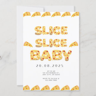 Slice Slice Baby, Baby Shower Invitation 招待状