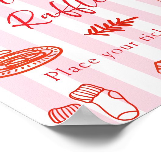 Slice Slice Baby Diaper Raffle Baby Shower ポスター (角)