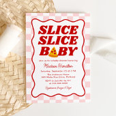 Slice Slice Baby Italian Pizza Baby Shower 招待状