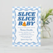 Slice Slice Baby Italian Pizza Baby Shower 招待状 (スタンド正面)