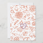 Slice Slice Baby, pizza 1st birthday 招待状 (裏面)