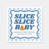 Slice Slice Baby Pizza Baby Shower スタンダードカクテルナプキン (正面)