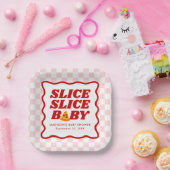 Slice Slice Baby Pizza Baby Shower ペーパープレート (パーティー)